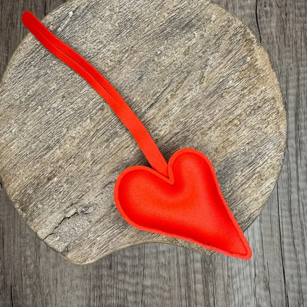 Red Heart Purse Charm Love Bag Flair NEW FAST SHIP Red Accessory Valentines
